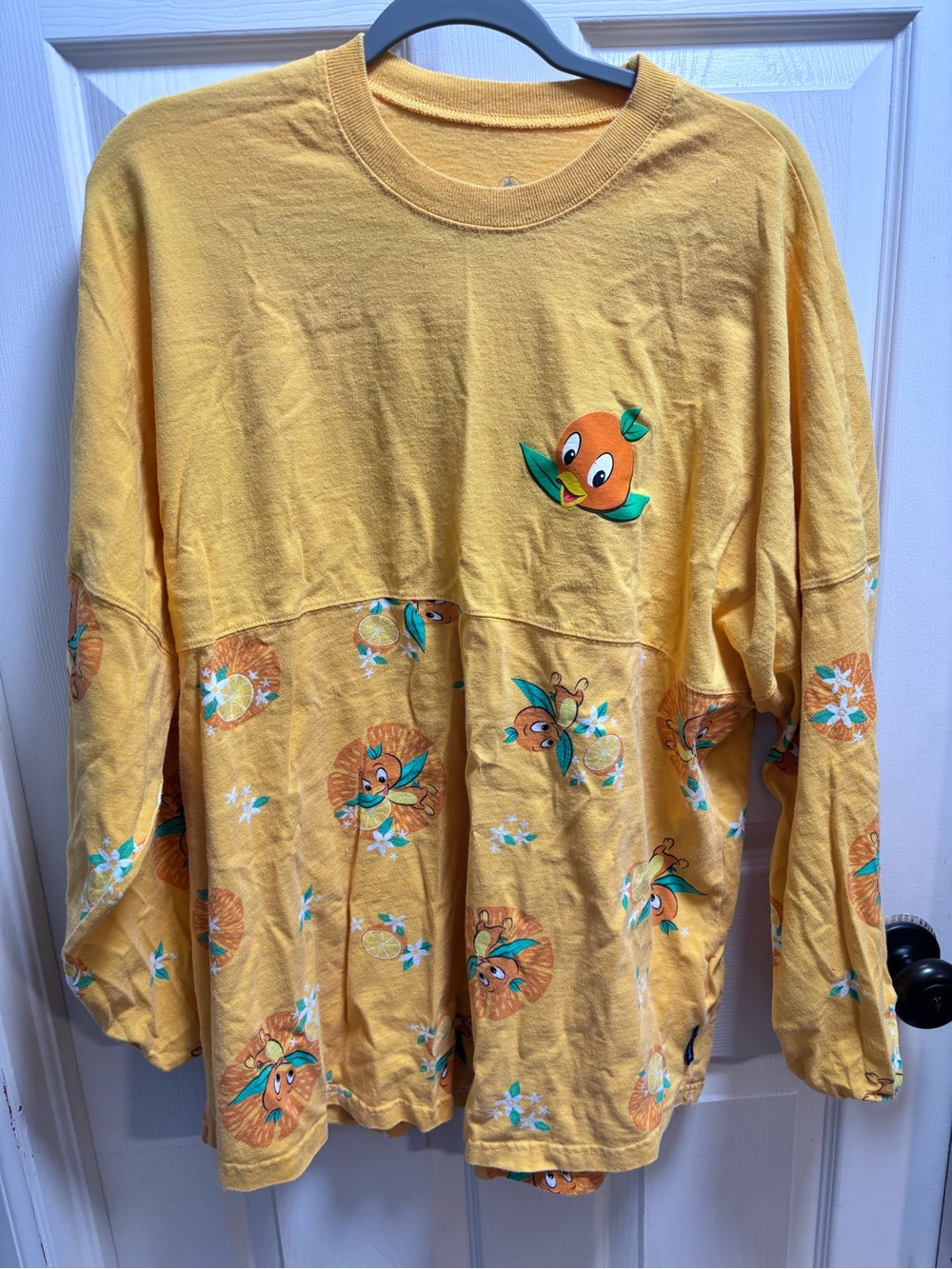 Disney Yellow Orange Bird Long-Sleeve Tee